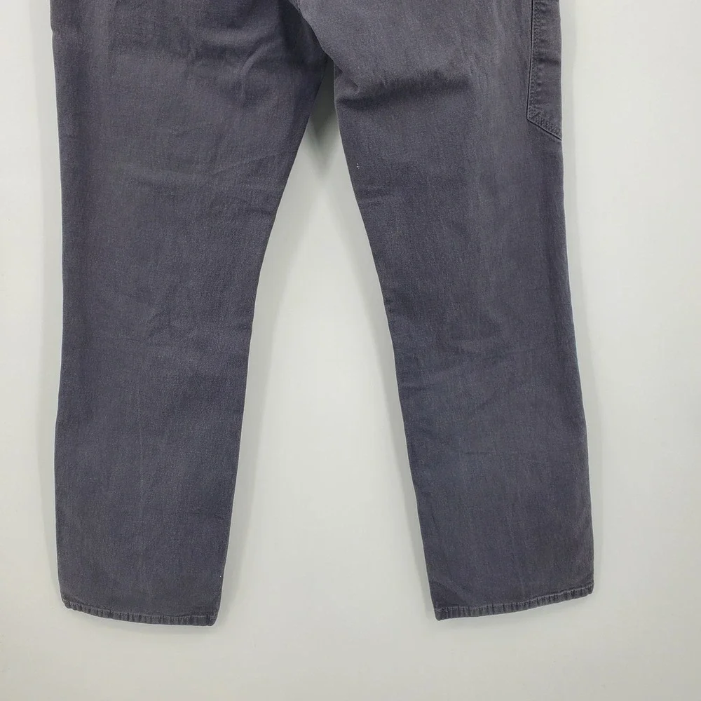 Ariat Rebar M4 Mens 34x30 Charcoal Gray Low Rise Straight Leg Work Pants Canvas